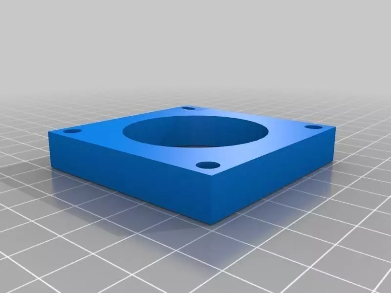 Nema 23 mounting plate spacer Free 3D print model_0