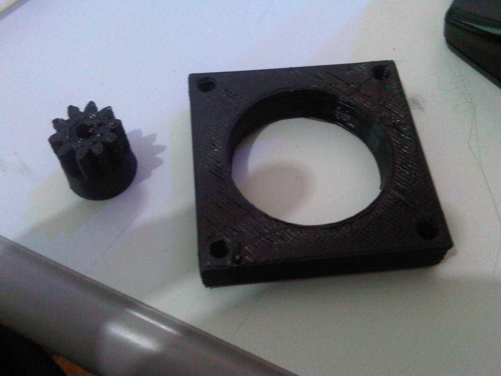 Nema 23 mounting plate spacer Free 3D print model_1