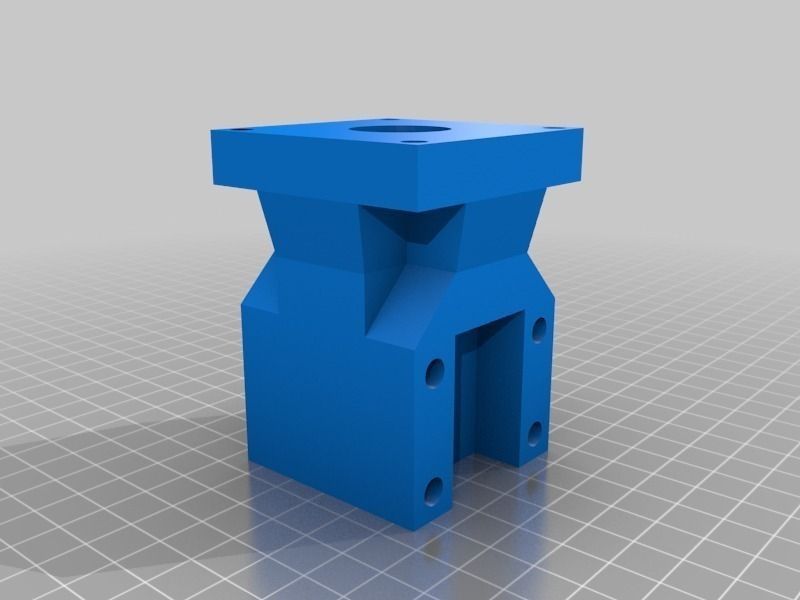 RHS box tube linear slide and clamping set 25mm Free 3D print model_4