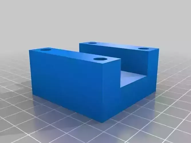 RHS box tube linear slide and clamping set 25mm Free 3D print model