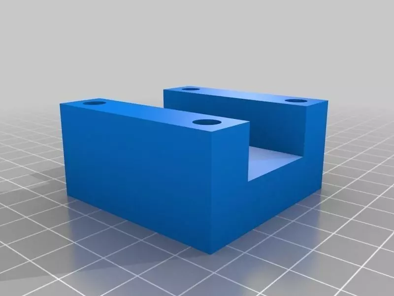 RHS box tube linear slide and clamping set 25mm Free 3D print model_0