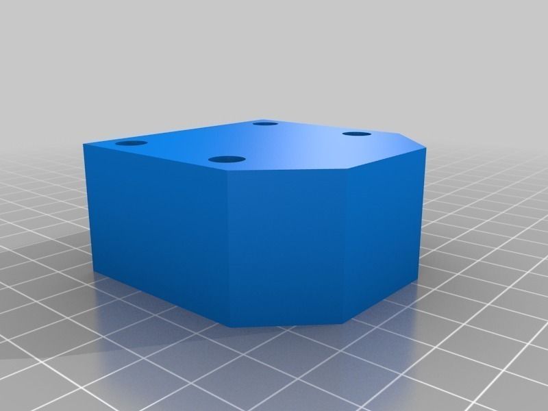 RHS box tube linear slide and clamping set 25mm Free 3D print model_5