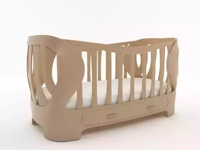 crib baby 3D Model