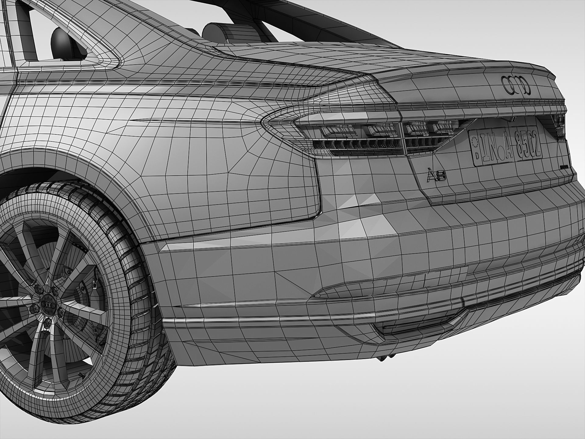 Audi A8 2018 3D model_15
