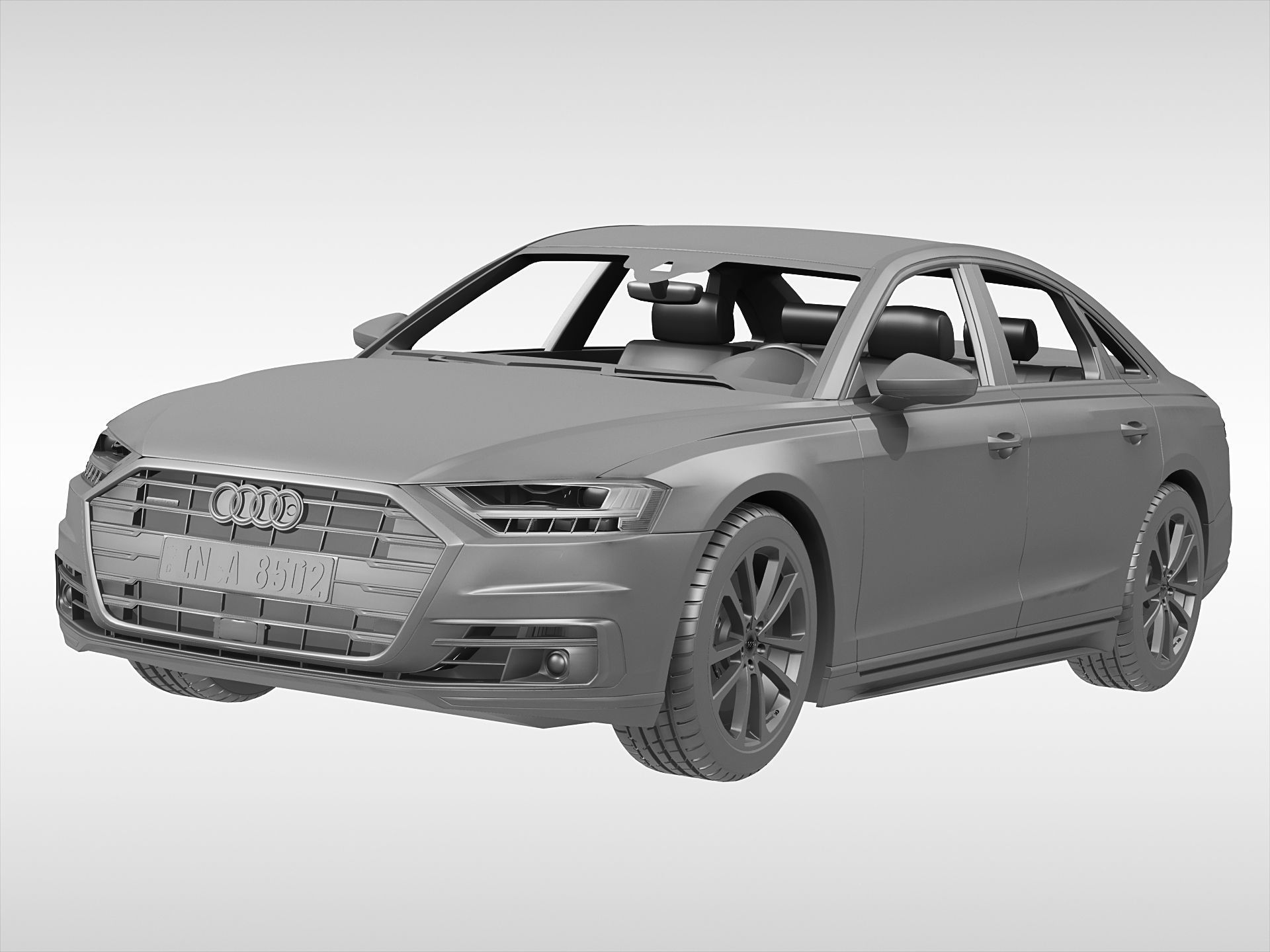 Audi A8 2018 3D model_6
