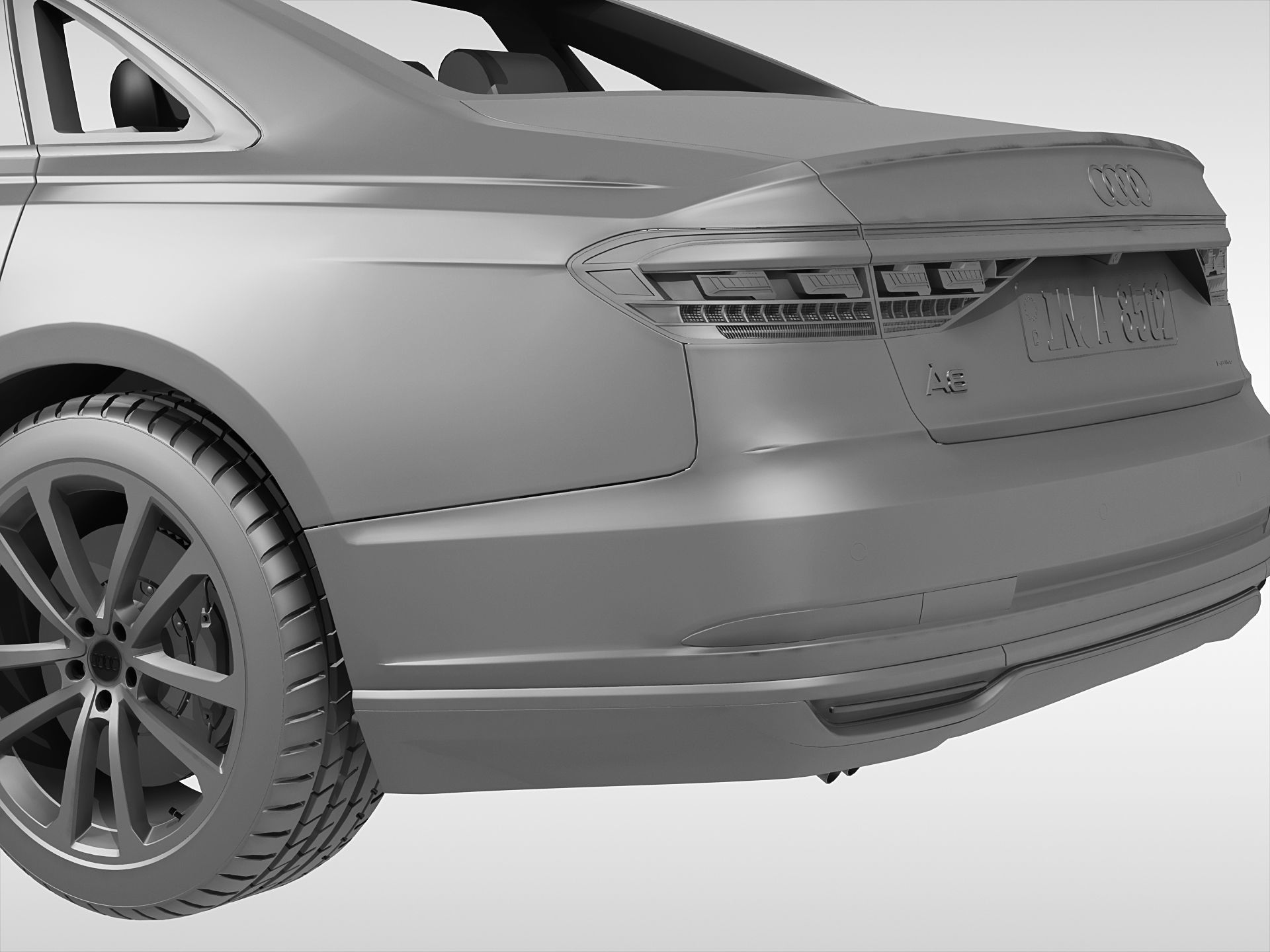 Audi A8 2018 3D model_10