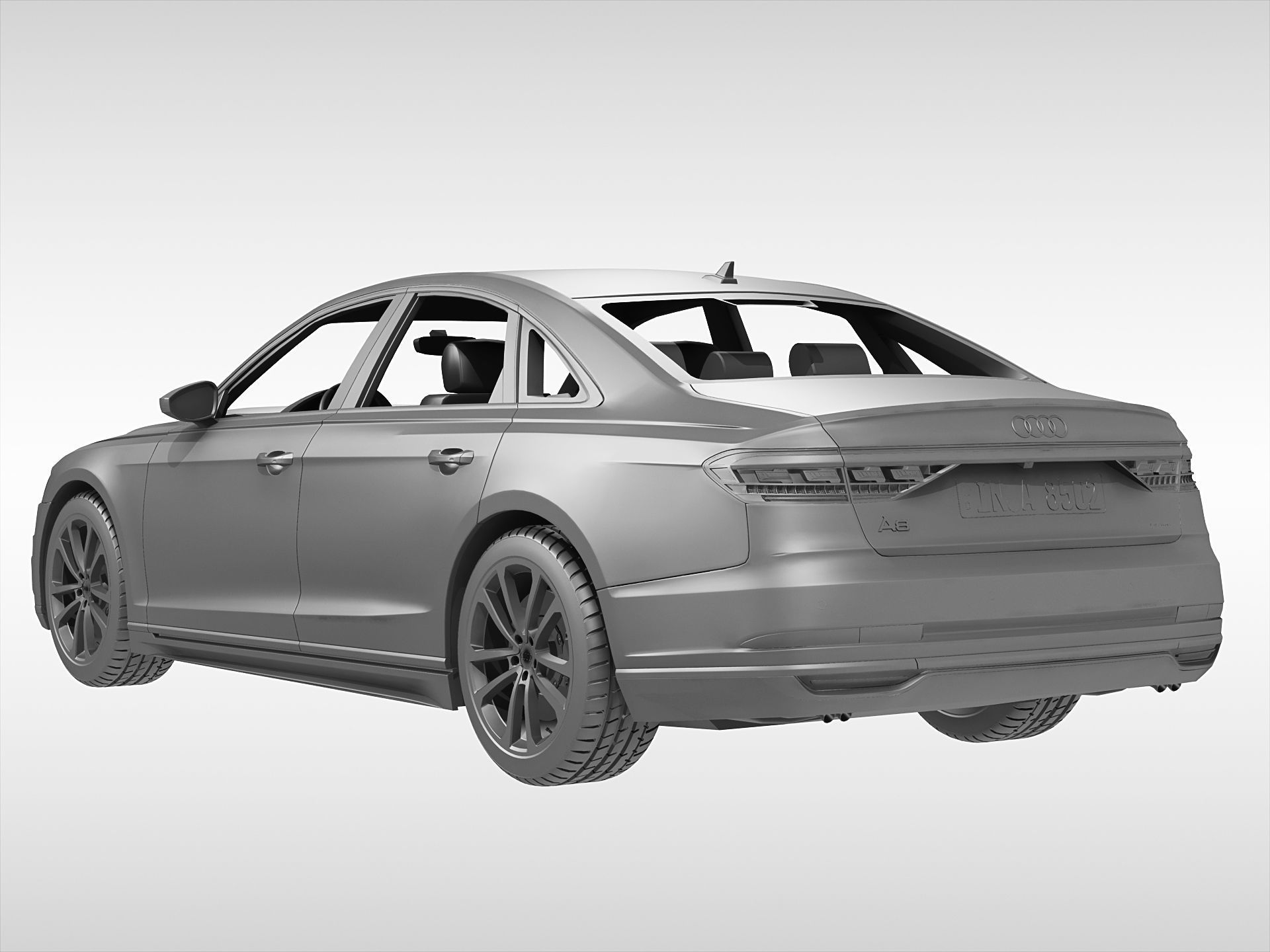 Audi A8 2018 3D model_7