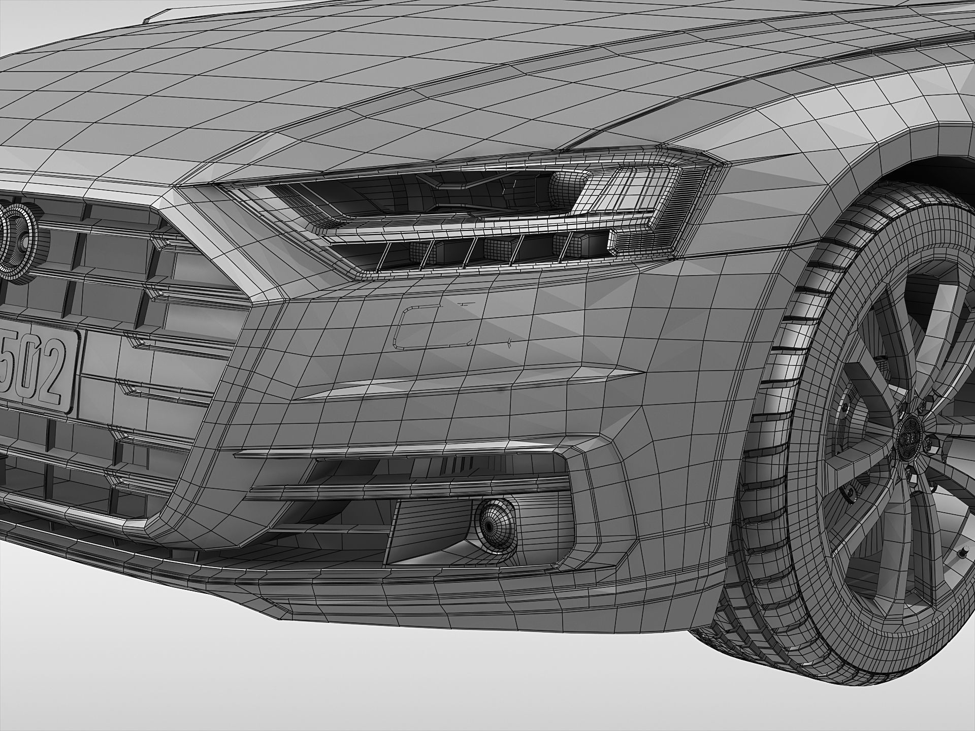 Audi A8 2018 3D model_14