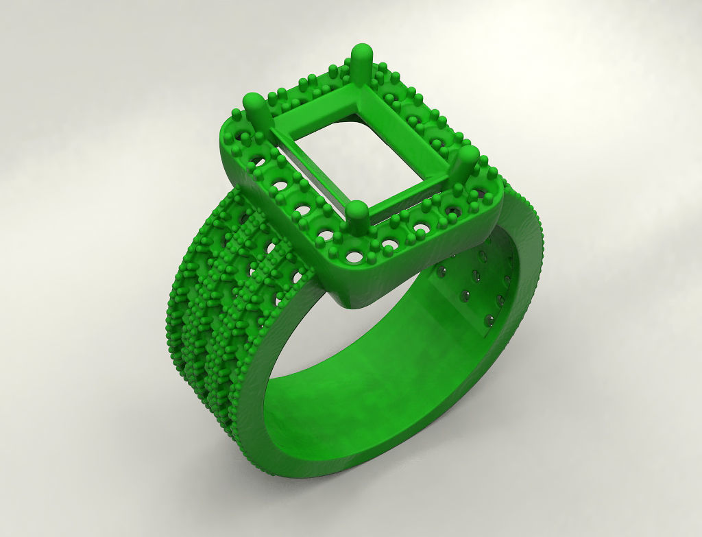 Engagement ring 11 3D print model_4
