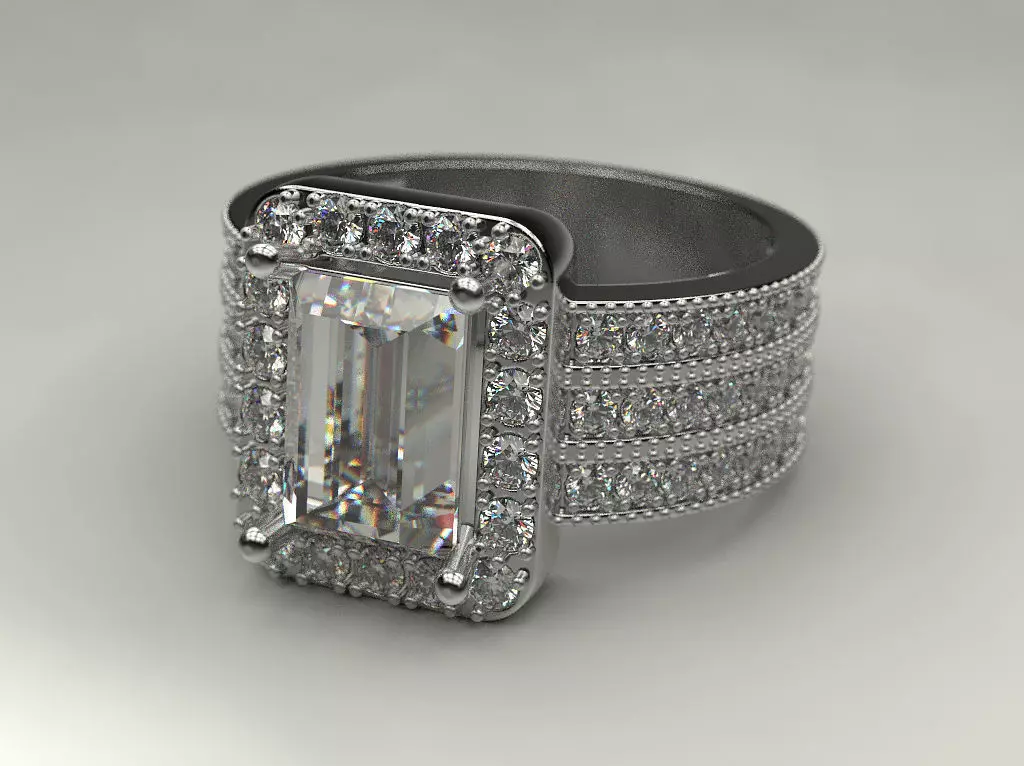Engagement ring 11 3D print model_0