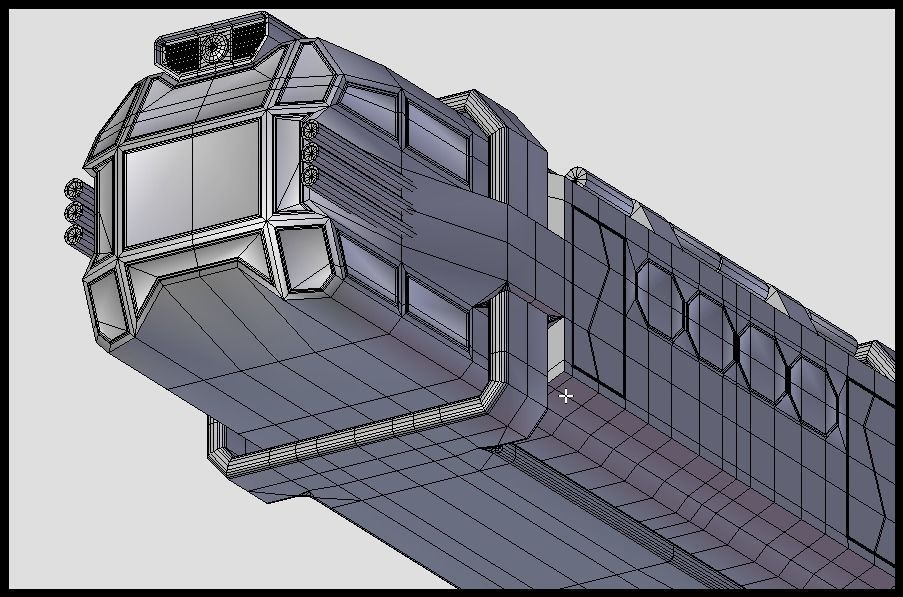 Space shuttle Low-poly 3D model_6