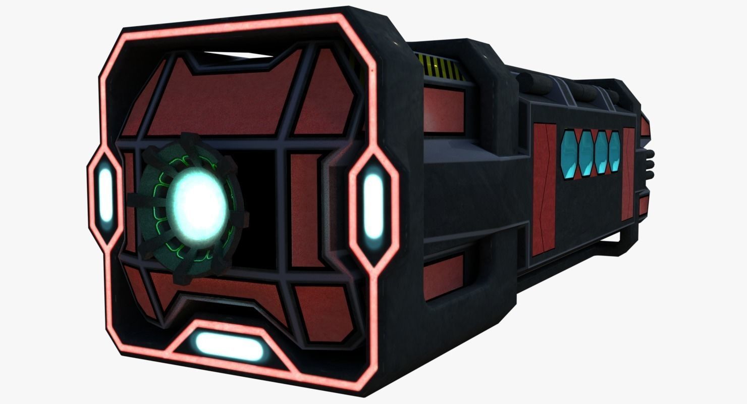 Space shuttle Low-poly 3D model_2