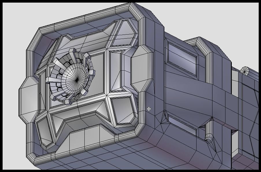 Space shuttle Low-poly 3D model_7