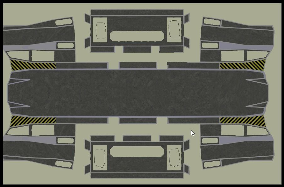 Space shuttle Low-poly 3D model_10