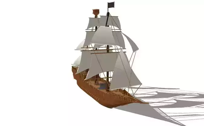 old ship Free 3D model