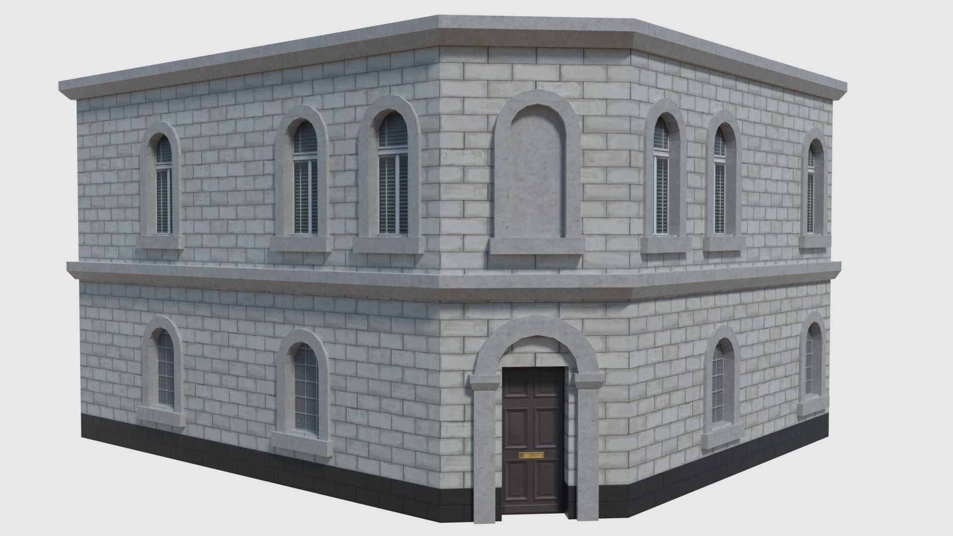 Corner Bank - Game Ready Low-poly 3D model_0