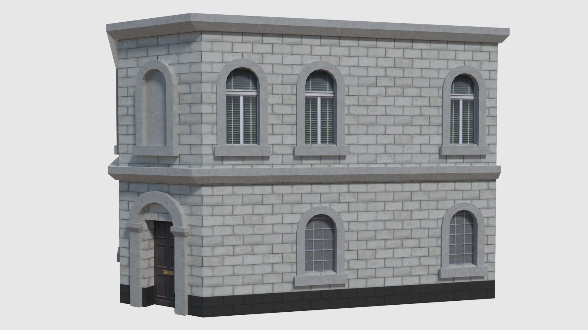 Corner Bank - Game Ready Low-poly 3D model_1