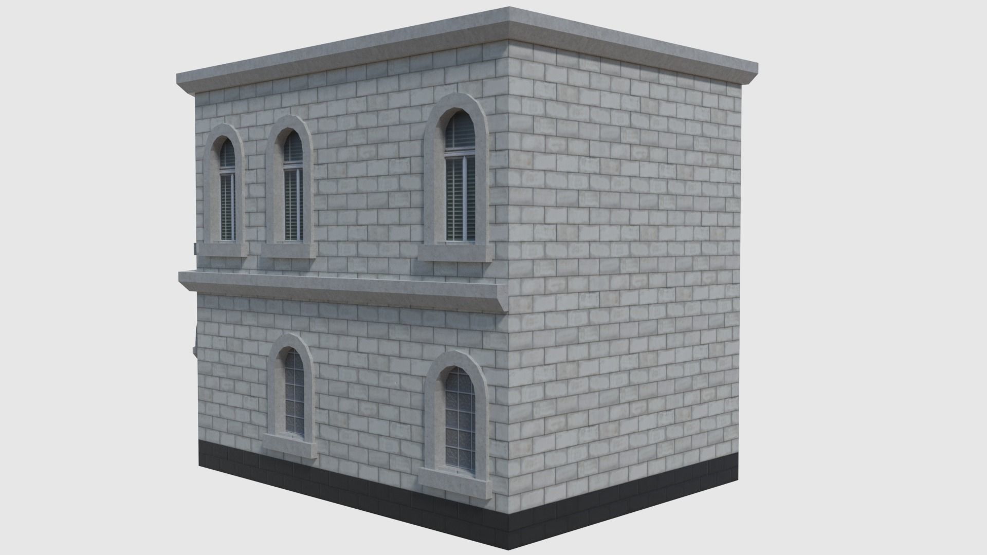 Corner Bank - Game Ready Low-poly 3D model_2