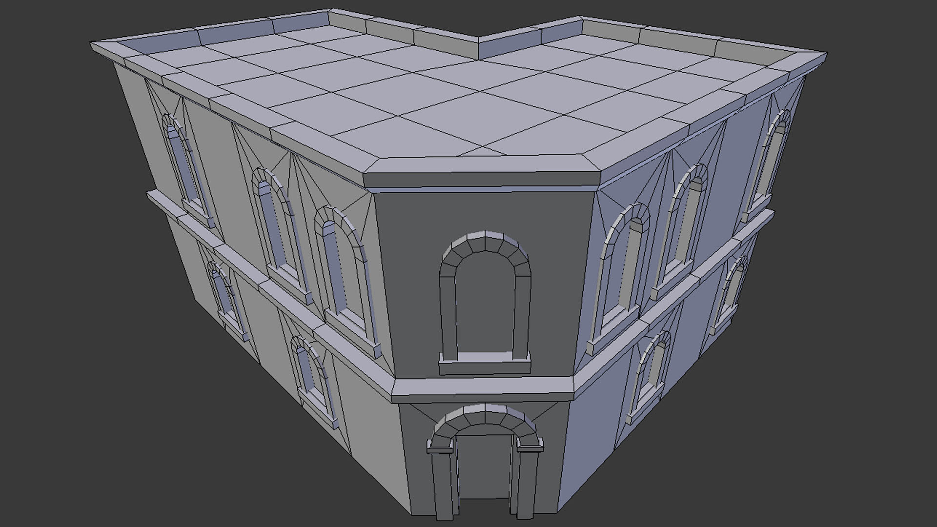 Corner Bank - Game Ready Low-poly 3D model_11