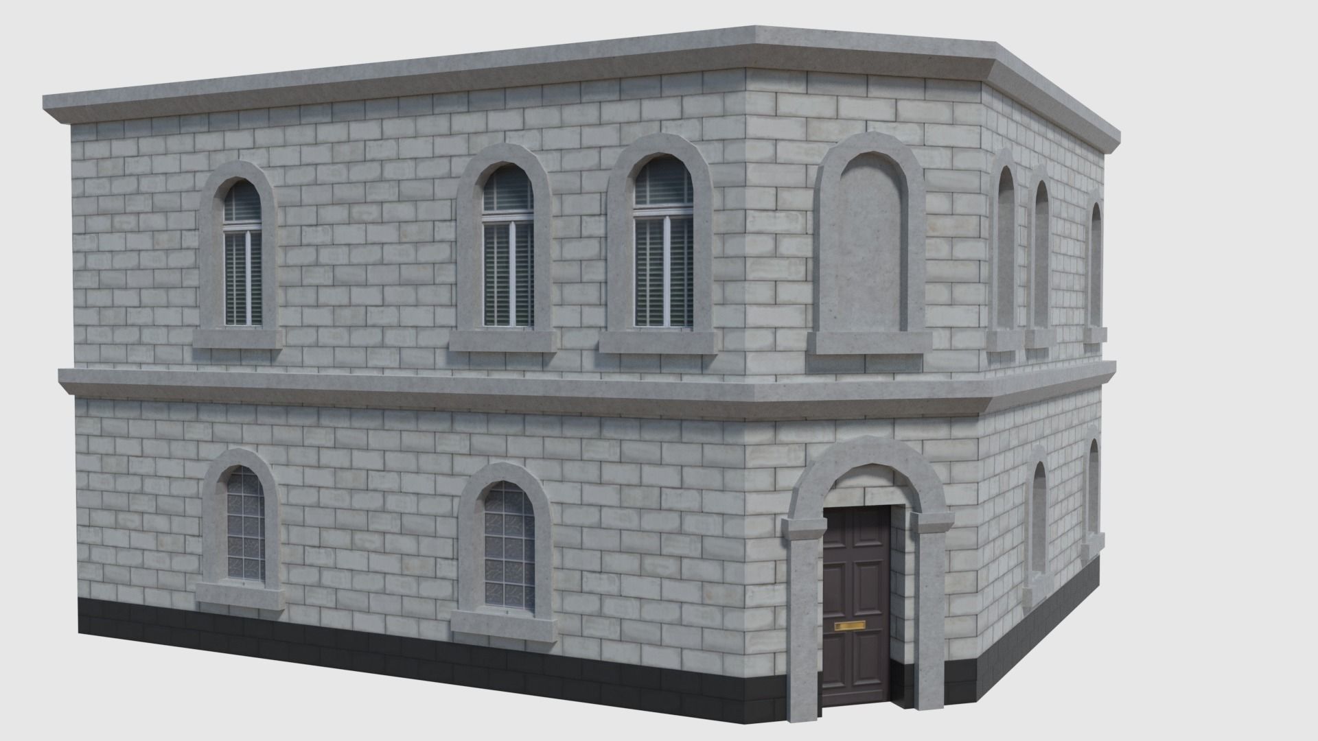 Corner Bank - Game Ready Low-poly 3D model_8