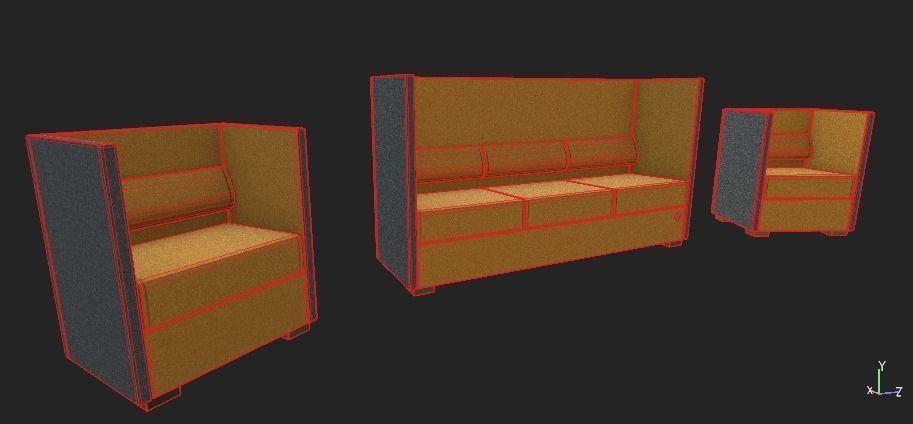 Model Low Poly Ergonomic Sofas Cgtrader Ergonomic Sofas Model Low Poly Max Obj Mtl Fbx Ma Mb 6