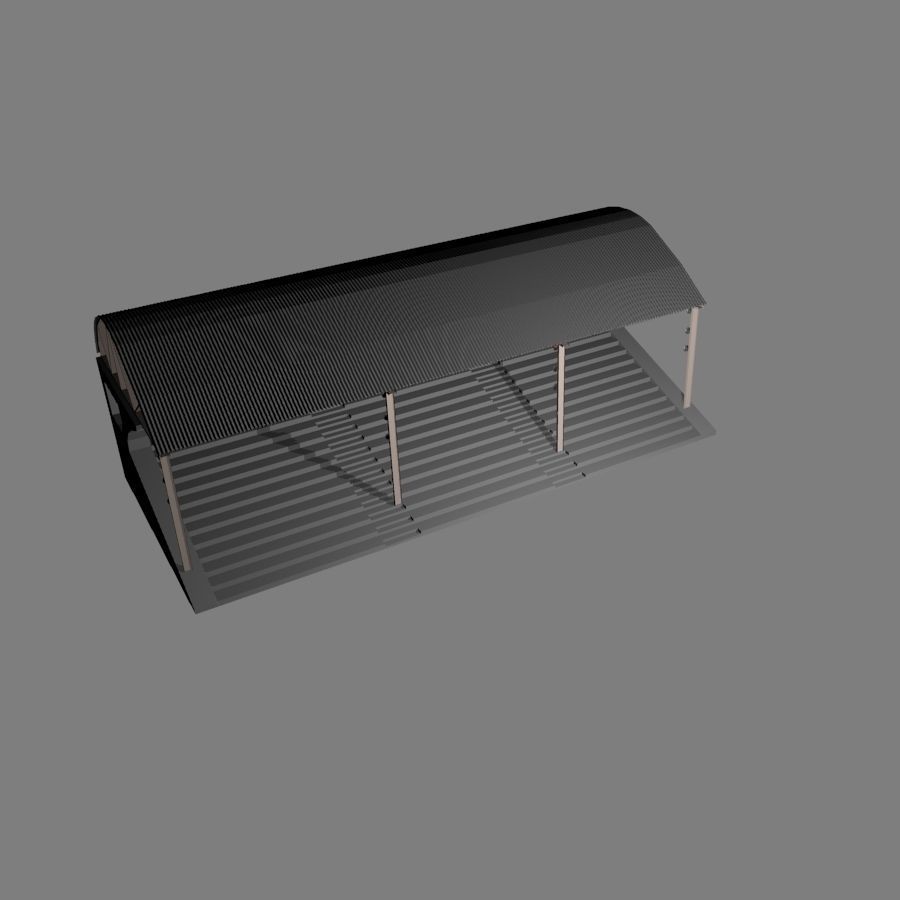Bleachers 01 3D model_2