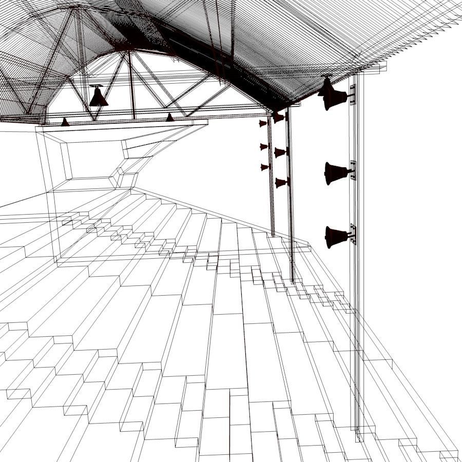 Bleachers 01 3D model_13