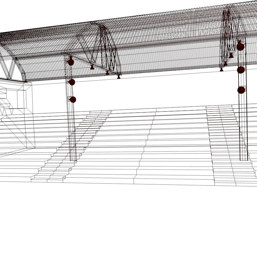 Bleachers 01 3D model_22