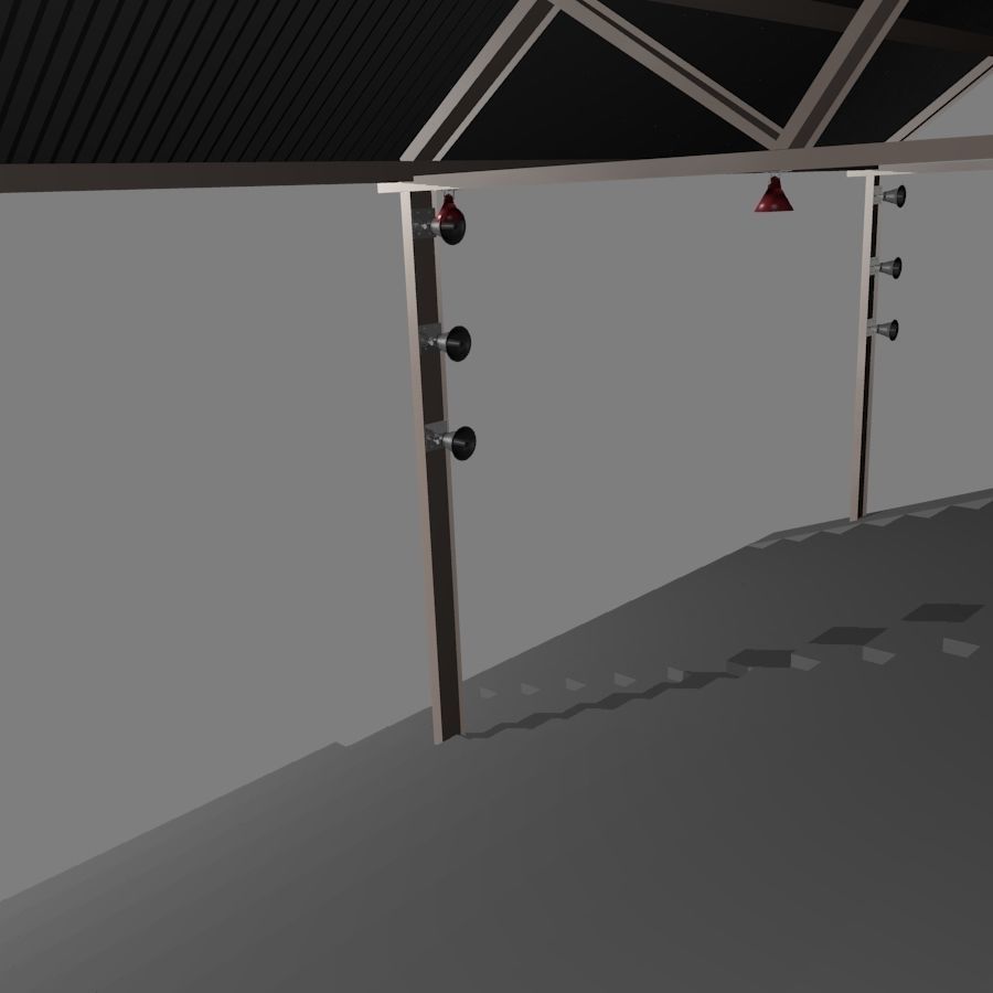 Bleachers 01 3D model_3