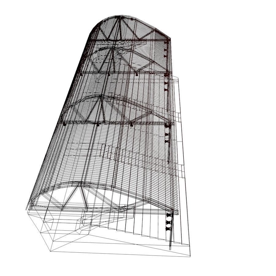 Bleachers 01 3D model_16