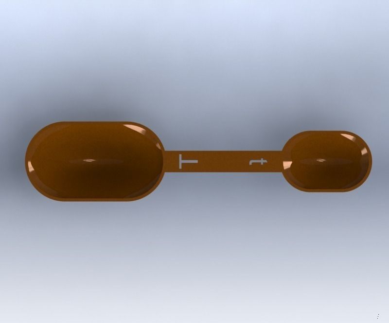 Dual Measuring Spoon Free 3D print model_4