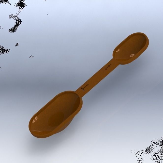 Dual Measuring Spoon Free 3D print model_3