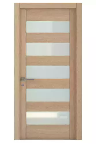 Door-041 wooden door with glass panels