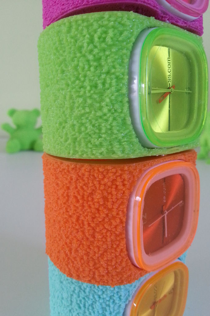 FUZZY WATCH BAND FILAFLEX ELASTIC FILAMENT Free 3D print model_4