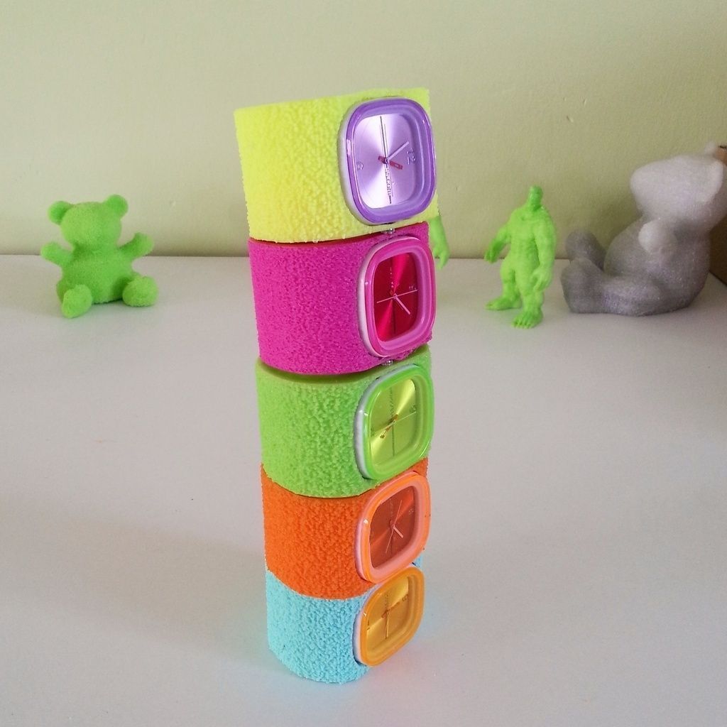 FUZZY WATCH BAND FILAFLEX ELASTIC FILAMENT Free 3D print model_3