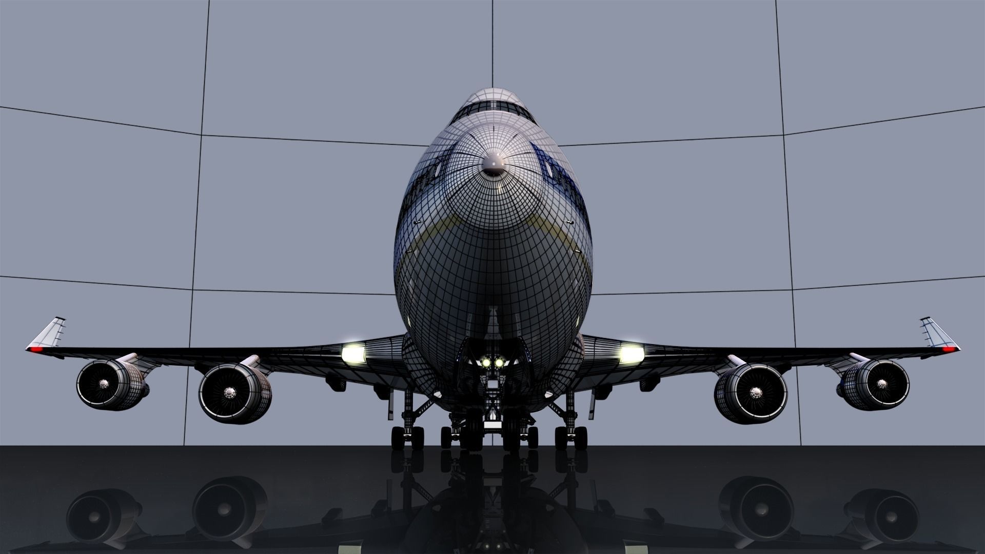 Boeing 747 3D model_21