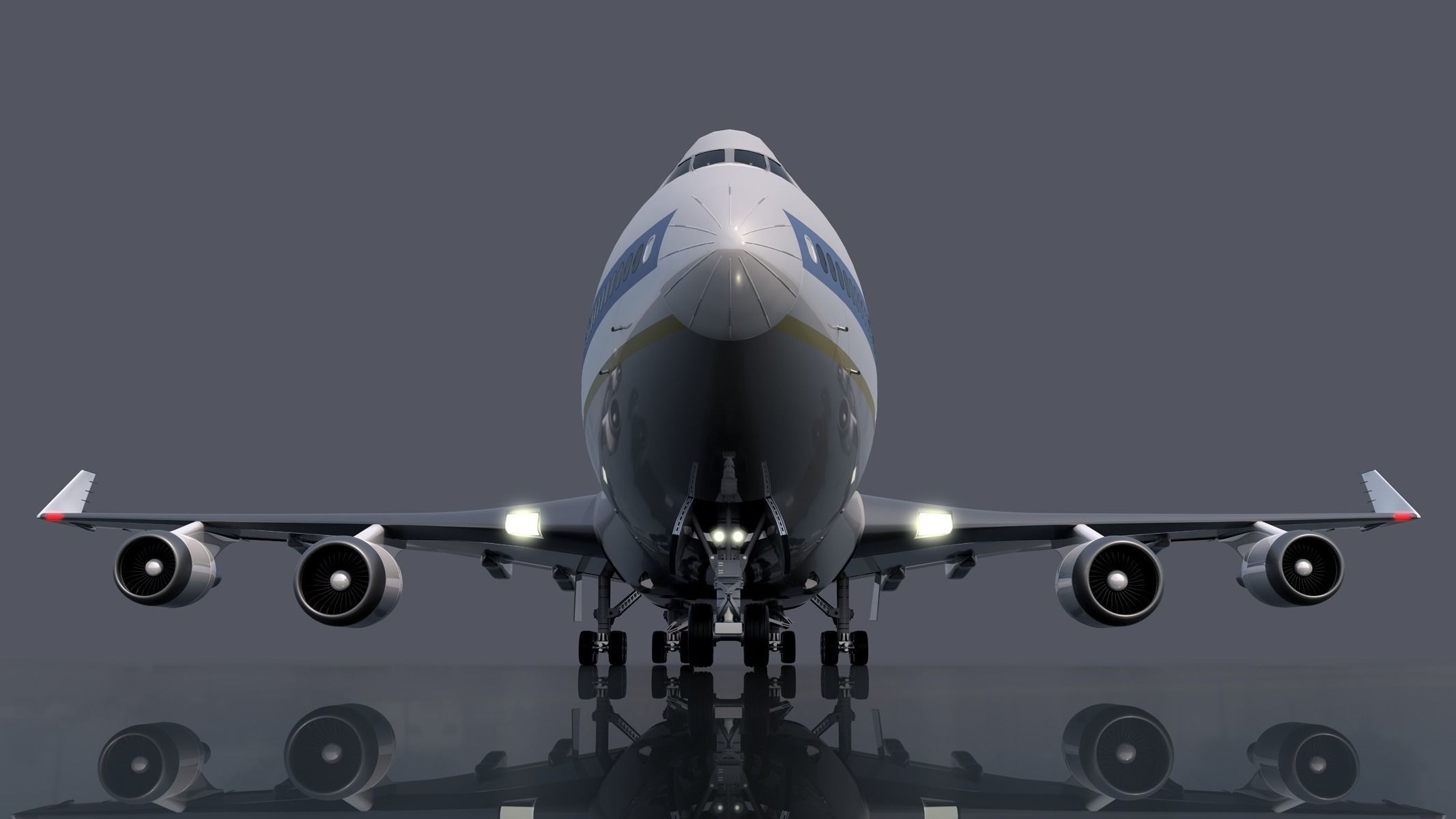 Boeing 747 3D model_1