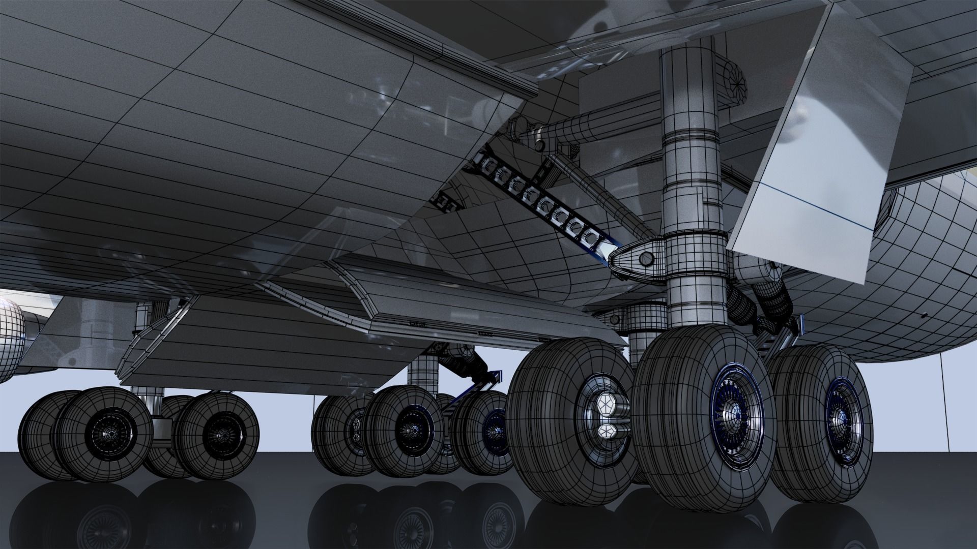 Boeing 747 3D model_7