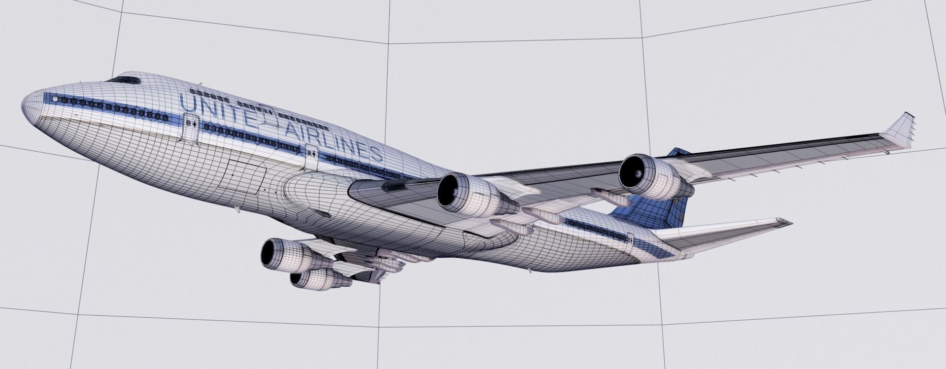 Boeing 747 3D model_9