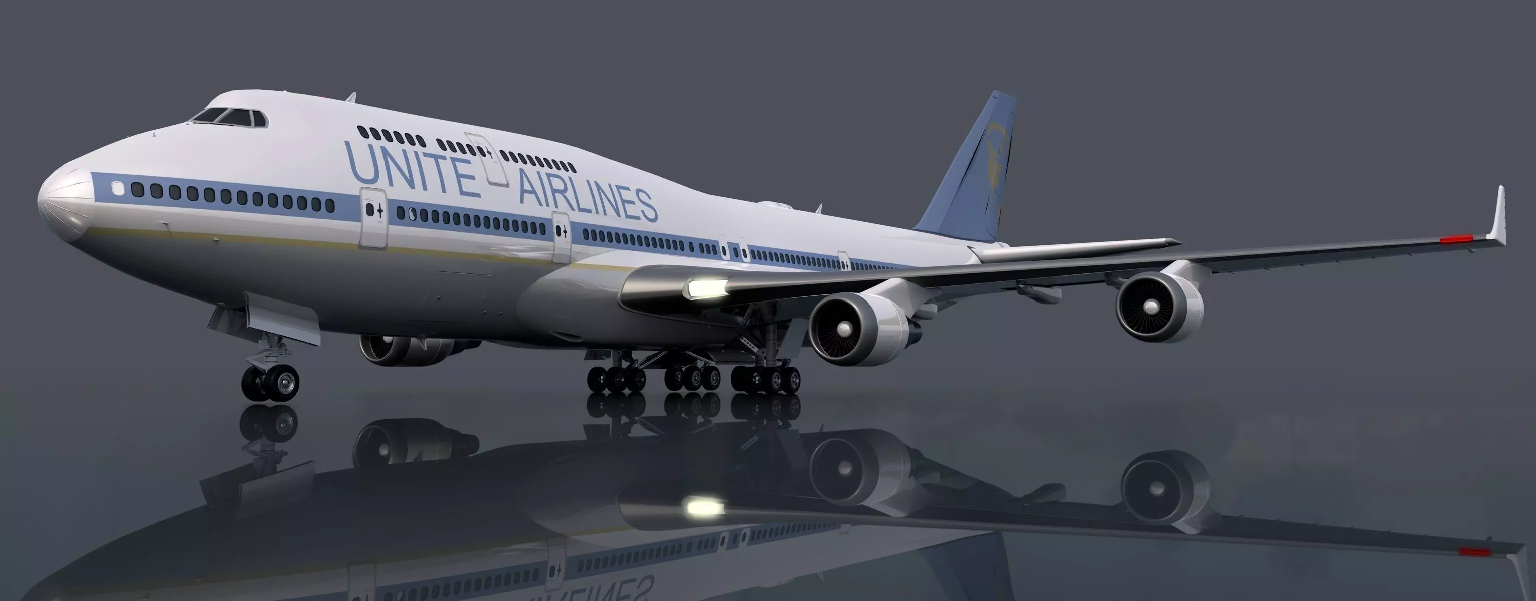Boeing 747 3D model_0