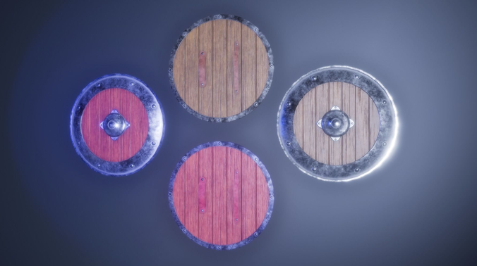 Realistic Medieval Shield  Free low-poly 3D model