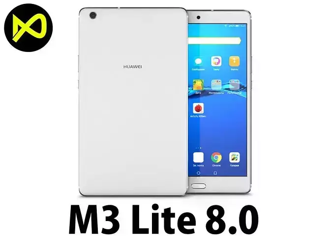 Huawei MediaPad M3 Lite 8 White 3D model