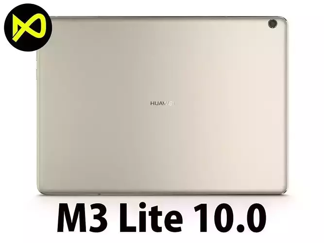 Huawei MediaPad M3 Lite 10 Gold 3D model