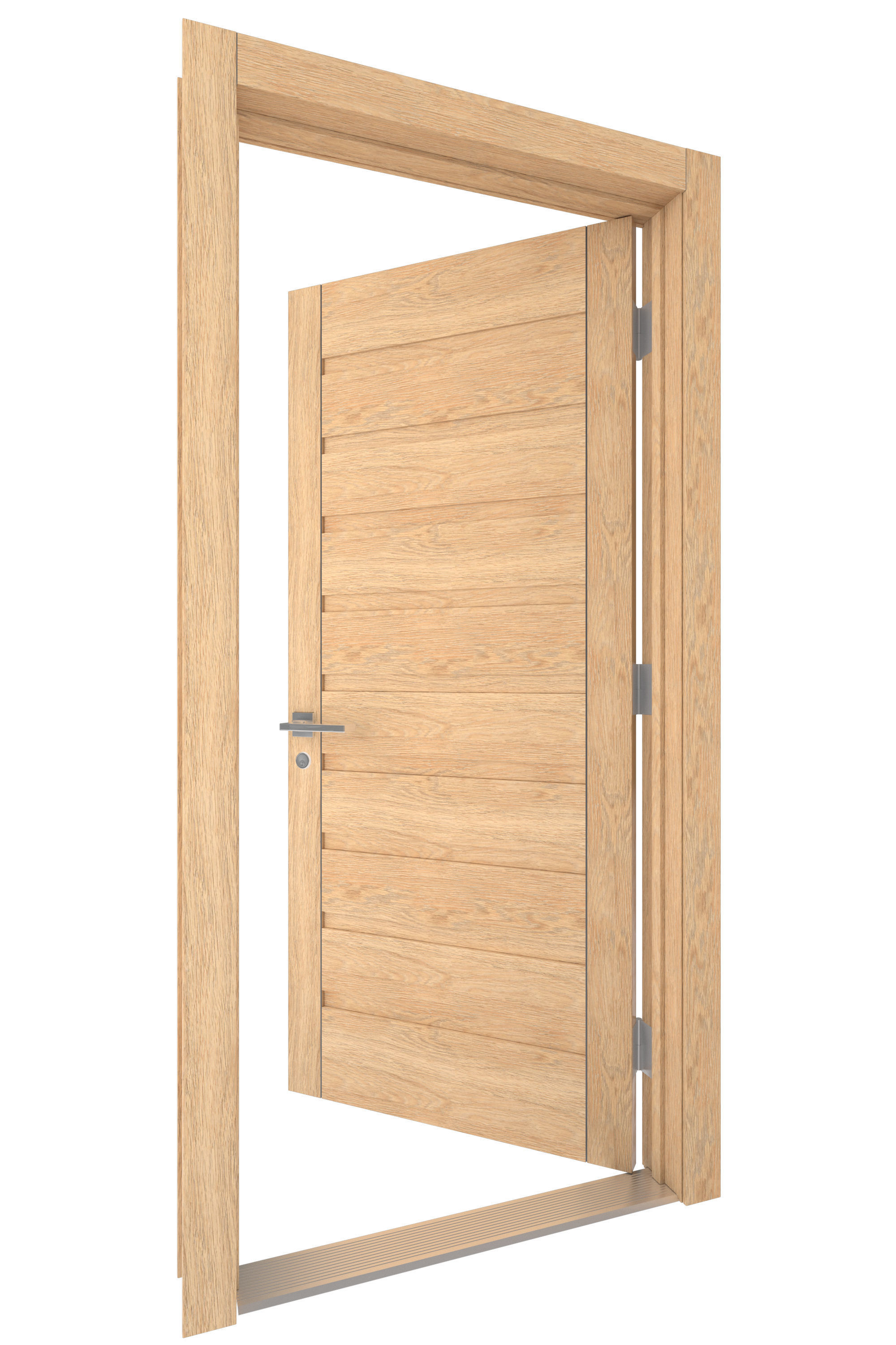 Door-050 wooden door 3D model_4