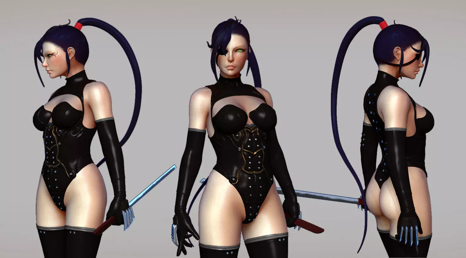 Ninja Homura 3D Model 3D model_0