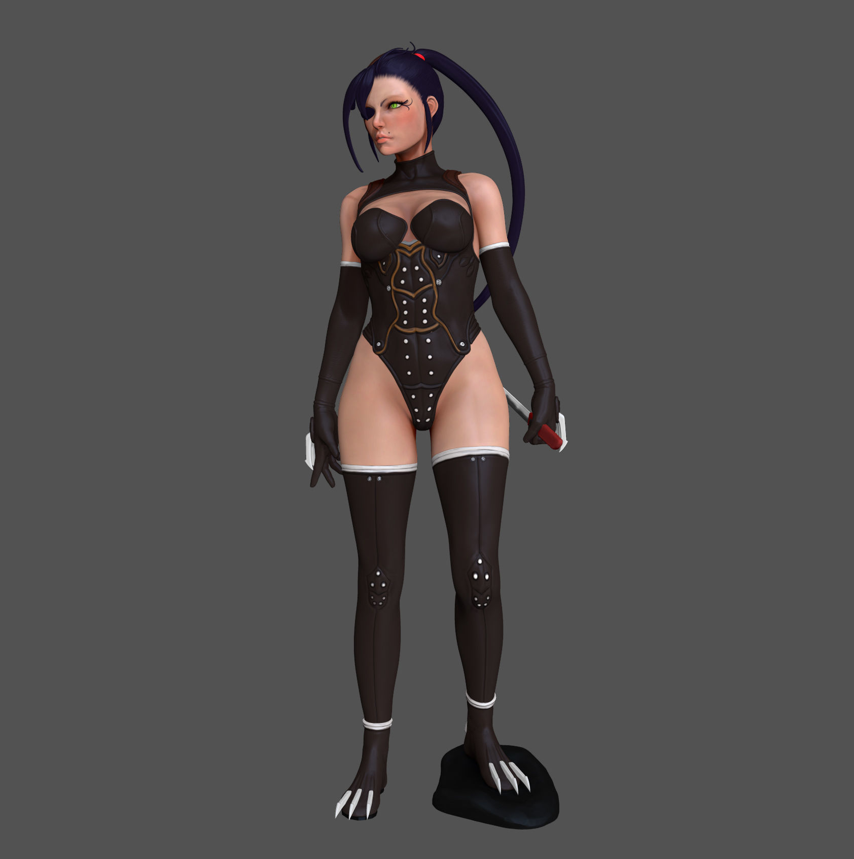 Ninja Homura 3D Model 3D model_5