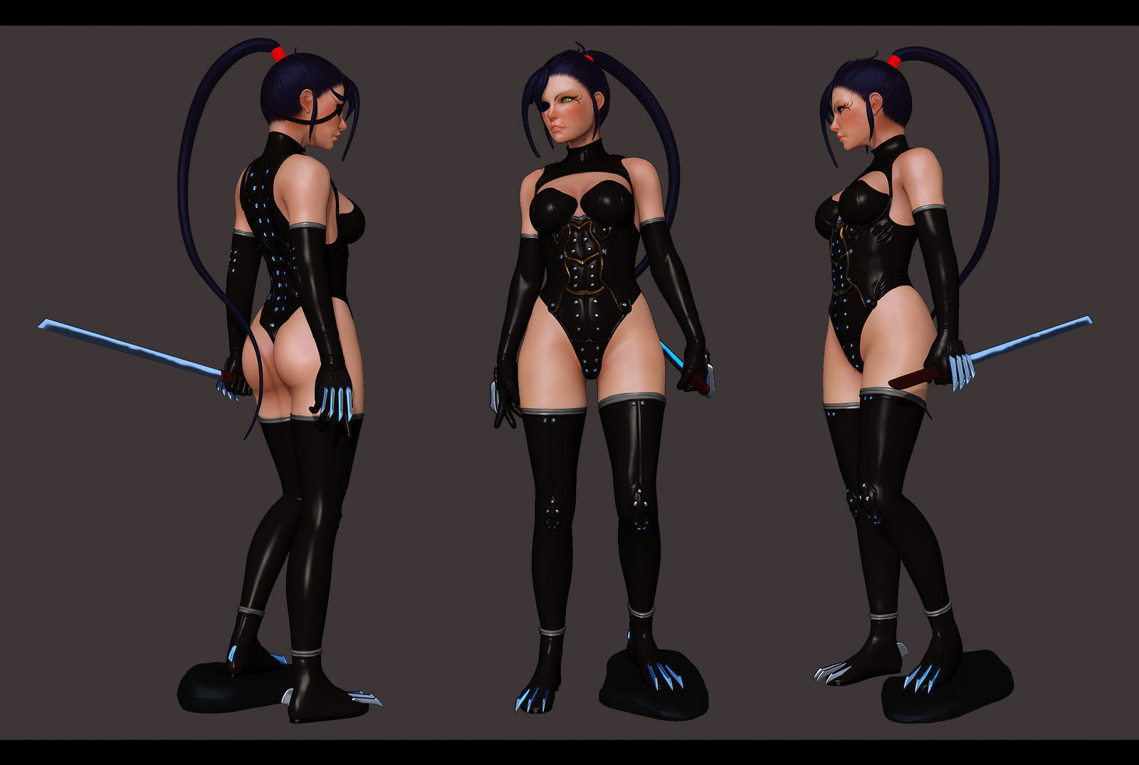 Ninja Homura 3D Model 3D model_4