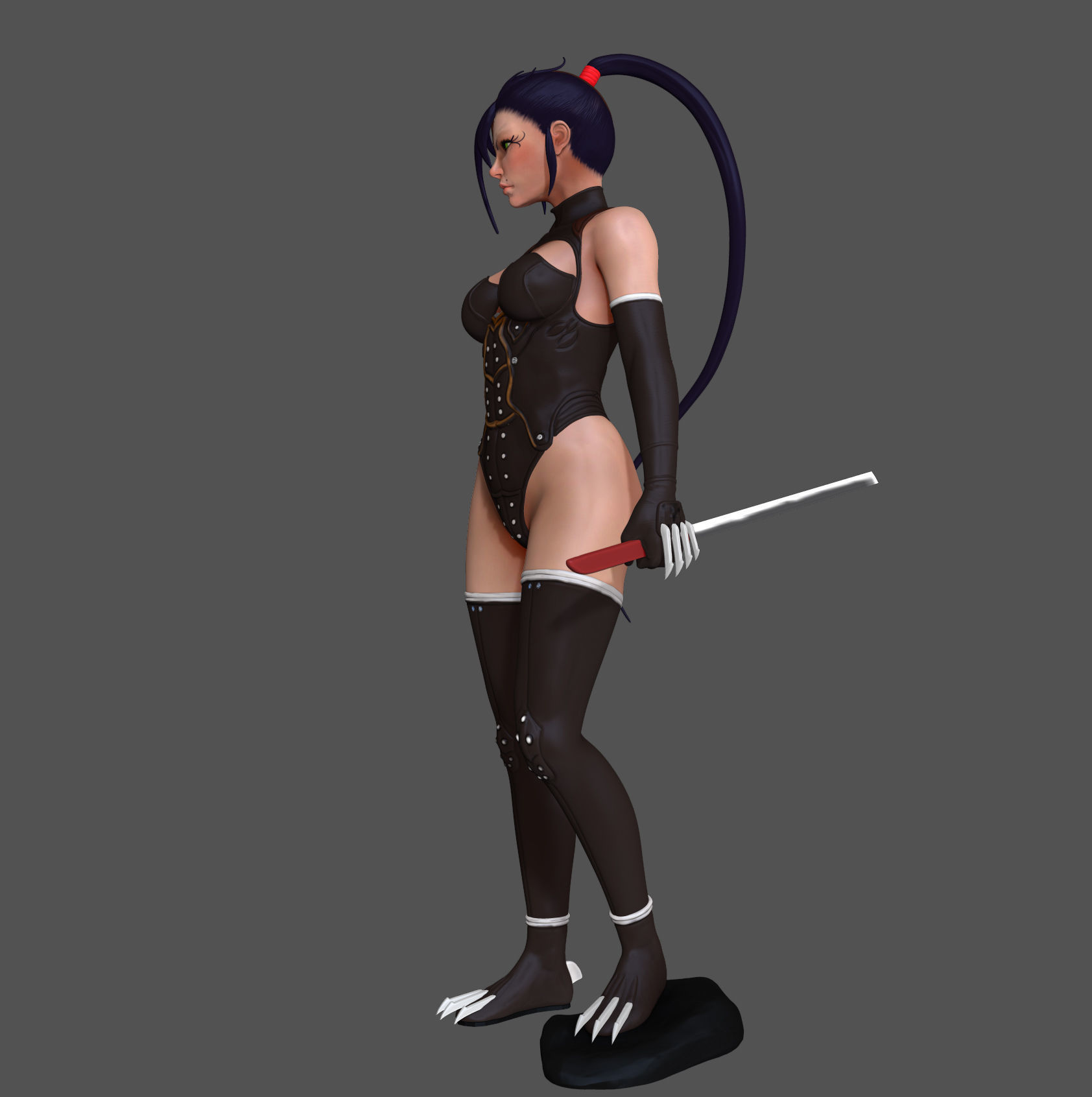 Ninja Homura 3D Model 3D model_6