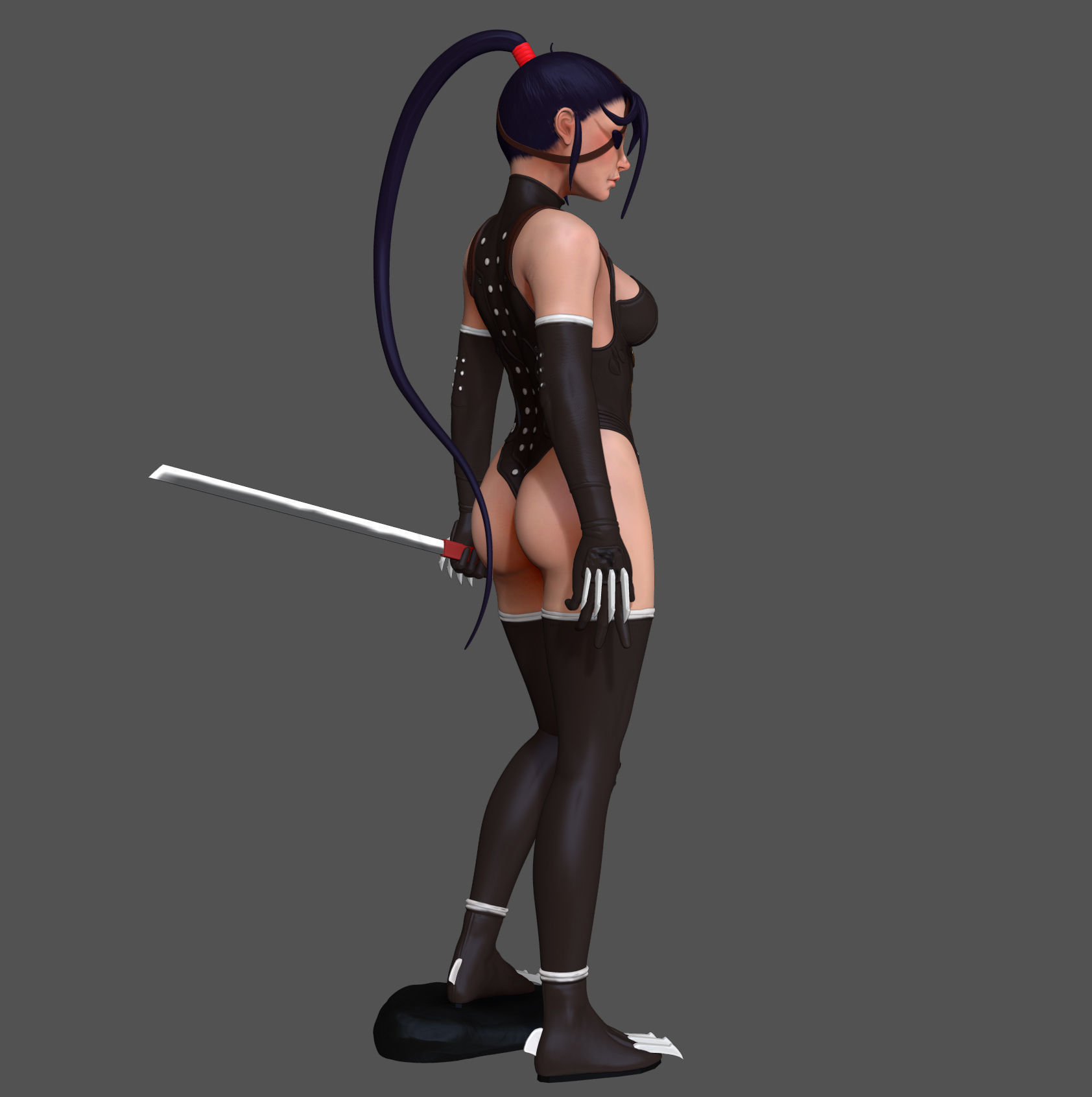Ninja Homura 3D Model 3D model_7
