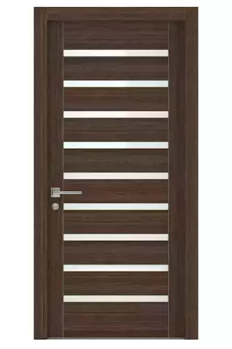 Door-054 wooden door with glass panels